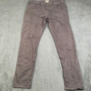 Todd Snyder Slim Fit 5-Pocket Chino, Style#JE037785.GY46 Dark Granite Size 34x32